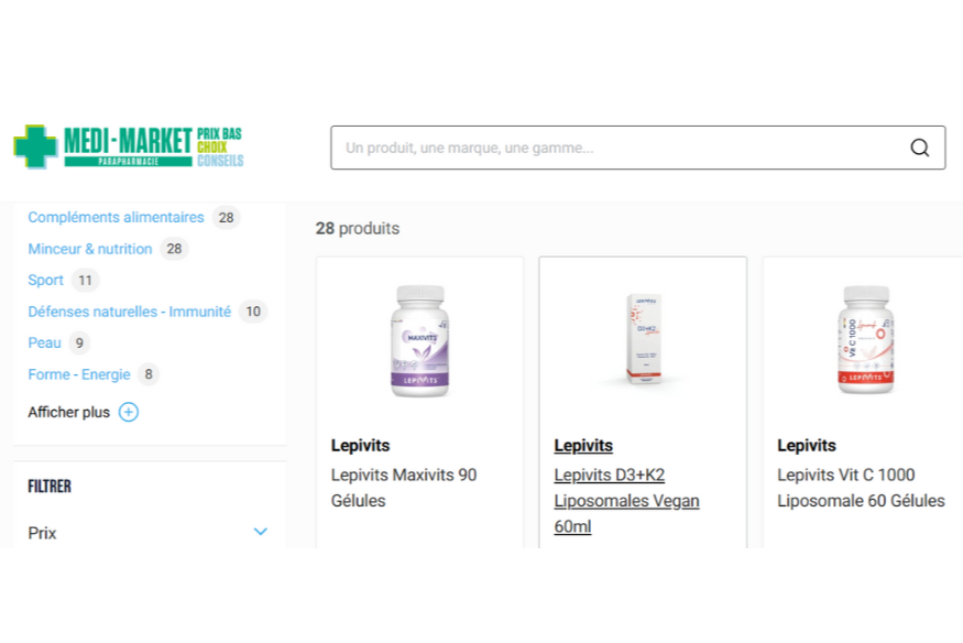 Le laboratoire LEPIVITS accélère son développement avec Medi-Market