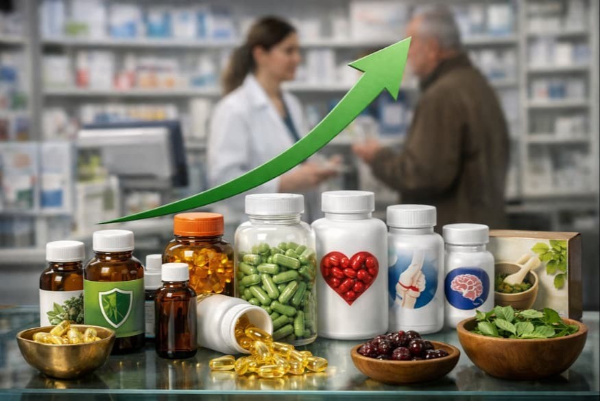La nutraceutique en officine repart en mars et les segments santé tirent la croissance.